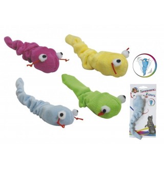 CROCI Іграшка для котів Гремуча змійка., плюш, 13 см, 8шт/уп (ціна за 1шт)