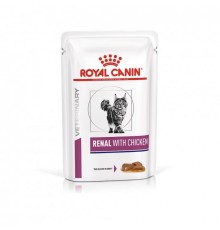 Royal Canin Renal with Chicken Feline - вологий корм, ветеринарна дієта для котів, ниркова недостатність, 0,085кг