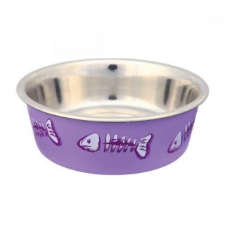 TRIXIE Миска для котів (метал) 0.3л/12см, пластикове покриття TX-25270