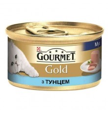 Gourmet Gold.Консерви для котів з тунцем.Мус. 24х85г