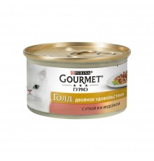 Gourmet Gold.Консерви для котів з качкою, індичкою. Шматочки у підливці 24х85г