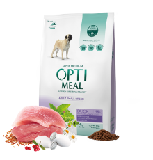 OptiMeal Duck Small Adult Dog - сухий корм з качкою для собак малих порід, 12кг 