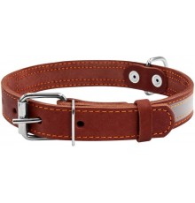 CoLLaR Нашийник зі світловідбиваючою стрічкою (шир.25мм, довж.38-50см) чорний