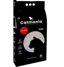 Catmania Unscented - бентонітовий наповнювач, натуральний білий, 5л