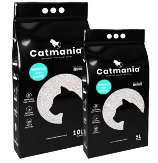 Catmania Marselle Soap - бентонітовий наповнювач, марсельске мило, бірюзові гранули, 5л