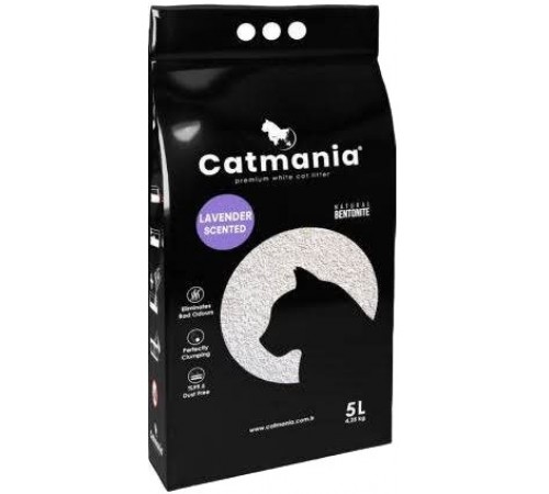 Catmania Lavander - бентонітовий наповнювач, лаванда, фіолет. гранули, 5л