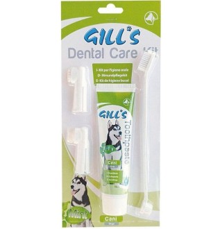 Зубная паста GILL'S мята + 3 щетки в наборе, 100г, (ціна за шт.)