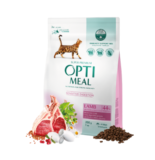 OPTIMEAL. Повнораціонний консервований корм для дорослих котів з тріскою та овочами в желе (3+1)