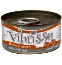 VIBRISSE Конcерви для котів тунець/яловичина, 70г