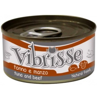 VIBRISSE Конcерви для котів тунець/яловичина, 70г