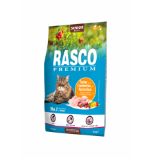 Rasco Premium Cat Senior, Turkey, Cranberries, Nasturtium - повнораціонний корм для літніх котів, 2кг 
