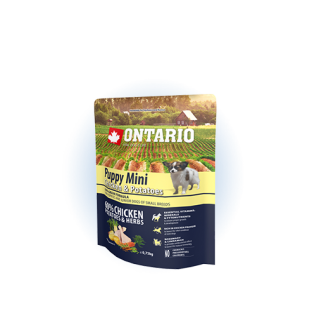 Ontario Puppy Mini Chicken&Potatoes - сухий корм для цуценят дрібних порід з куркою та картоплею, 750г