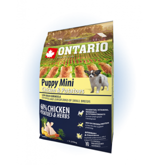 Ontario Puppy Mini Chicken&Potatoes - сухий корм для цуценят дрібних порід з куркою та картоплею, 2,25кг