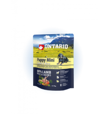 Ontario Puppy Mini Lamb&Rice - сухий корм для цуценят дрібних порід з ягням та рисом, 750г