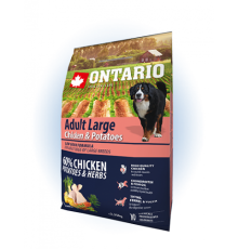 Ontario Large Chicken&Potatoes - сухий корм для дорослих собак великих порід з куркою та картоплею, 2,25кг
