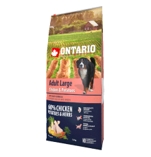 Ontario Large Chicken&Potatoes - сухий корм для дорослих собак великих порід з куркою та картоплею, 12кг