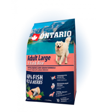 Ontario Adult Large 7 Fish&Rice - сухий корм для дорослих собак великих порід з рибою та рисом, 2,25кг