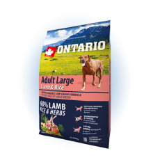 Ontario Adult Large Lamb&Rice - сухий корм для дорослих собак великих порід з ягням та рисом, 2,25кг