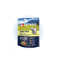 Ontario Senior Mini Lamb&Rice - сухий корм для літніх собак дрібних порід з ягням та рисом, 750г