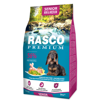 Rasco Premium Adult Senior Small and Medium Breed - повнораціонний сухий корм для собак похилого віку дрібних та середніх порід, 3кг 