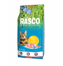 Rasco Premium Cat Adult, Chicken and Chicory Root - повнораціонний сухий корм для дорослих котві, 7,5кг 