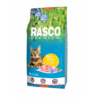 Rasco Premium Cat Adult, Chicken and Chicory Root - повнораціонний сухий корм для дорослих котві, 7,5кг 