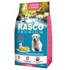 Rasco Premium Junior Large - повнораціонний сухий корм для цуценят великих і гігантських порід, 3кг 