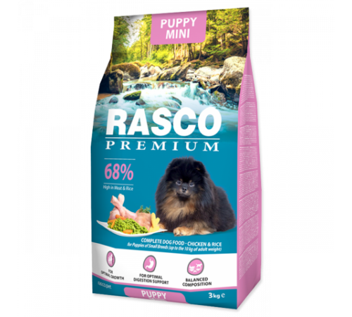 Rasco Premium Puppy Mini - повнораціонний сухий корм для цуценят дрібних порід, 1кг