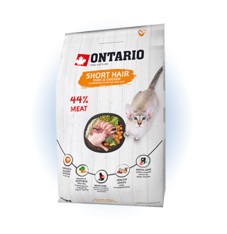 Ontario Cat Shorthair - сухий корм для короткошерстих котів, 2кг