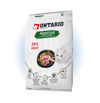Ontario Cat Sensitive - cухий корм для котів з чутливою шкірою, 6,5кг