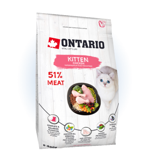 Ontario Kitten Chicken - сухий корм для кошенят з куркою, 400г