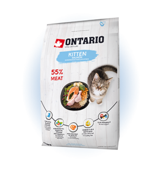 Ontario Kitten Salmon - сухий корм для кошенят з лососем, 400г