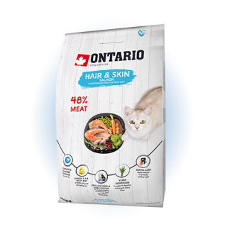 Ontario Cat Hair&Skin - сухий корм для котів, догляд за шкірою та шерстю, 400г