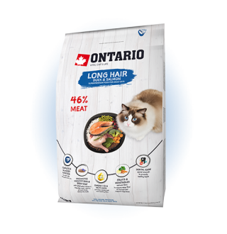 Ontario Cat Longhair - сухий корм для довгошерстих котів, 400г