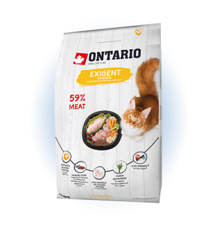 Ontario Cat Exigent - сухий корм для вибагливих котів, 400г 