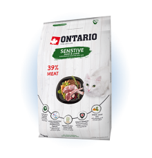Ontario Cat Sensitive - cухий корм для котів з чутливою шкірою, 400г