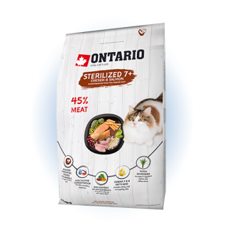 Ontario Cat Sterilised Senior 7 - сухий корм для стерилізованих котів старше 7 років, 400г
