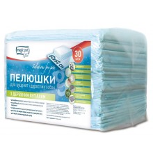 Пелюшки з деревним вугіллям 60*60см, 38г/3г (30шт.)