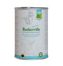 Baskerville Holistic Вологий корм Оленина з кроликом для котів, 400g