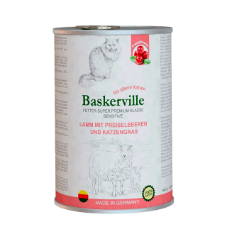 Baskerville Sensitive LammMit Preiselbeeren und Katzengras.Ягня з журавлиною та котячою м'ятою (400)