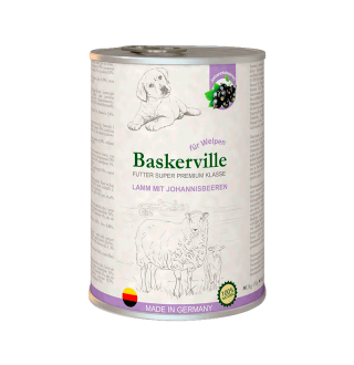 Baskerville Super Premium Вологий корм Ягня та смородина для цуценят, 400g