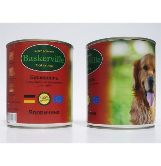Baskerville Консерви для собак. Яловичина (800г)
