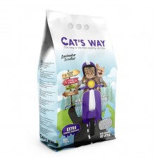Cat's Way Lavender - бентонітовий наповнювач, лаванда, фіолетові гранули, 10л