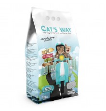 Cat's Way Marseille Soap - бентонітовий наповнювач, марсельске мило, бірюзові гранули, 5л
