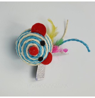 CROCI Іграшка для котів Миша/туба в асорті, 5см, 60шт/уп (ціна за 1шт)