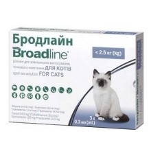 Boehringer Ingelheim Broadline - краплі для лікування та профілактики ендо-ектопаразитів у котів до 2,5кг