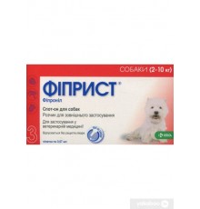 Fiprist Stop-On Dog by KRKA - Фіприст Спот-он протипаразитарні краплі на холку для собак від бліх і кліщів, 2-10кг