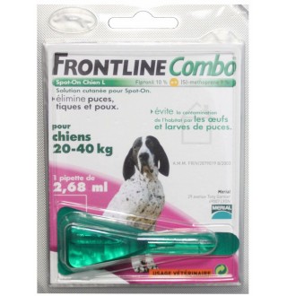 Frontline КОМБО СПОТ ОН для собак 20-40 кг (L) упаковка (3 піпетки) (1/10/80)
