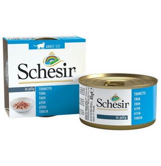 Schesir ТУНЕЦЬ (Tuna) в желе консерви для котів, банка, 85 г, (C135) (750013х14шт)