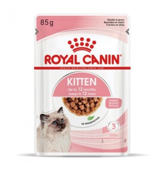 Royal Canin Kitten Instinctive In Gravy - вологий корм для кошенят з 4 до 12 місяців в соусі, 0,085кг